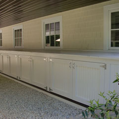 Exterior Storage Built in